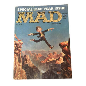 Mad Magazine No. 53 March 1960 USA Humor/Satire Leap Year Cover Vintage - Good